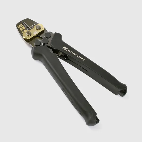 フジ矢 圧着工具（裸端子・裸スリーブ用・黒金）FC-15-BG
