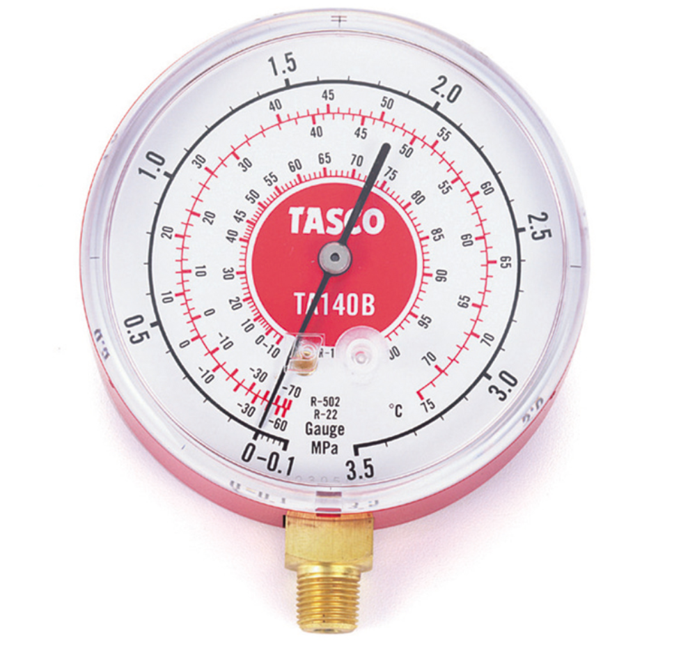 タスコ　R22、R12、R502用高精度圧力計/連成計　TA140B