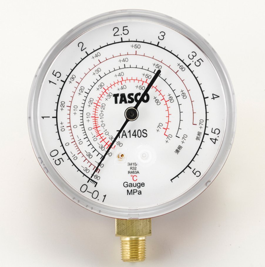 タスコ　ハイブリッド型圧力計/連成計　TA140S
