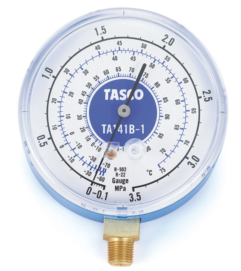 タスコ　R22、R12、R502用高精度圧力計/連成計　TA141B-1