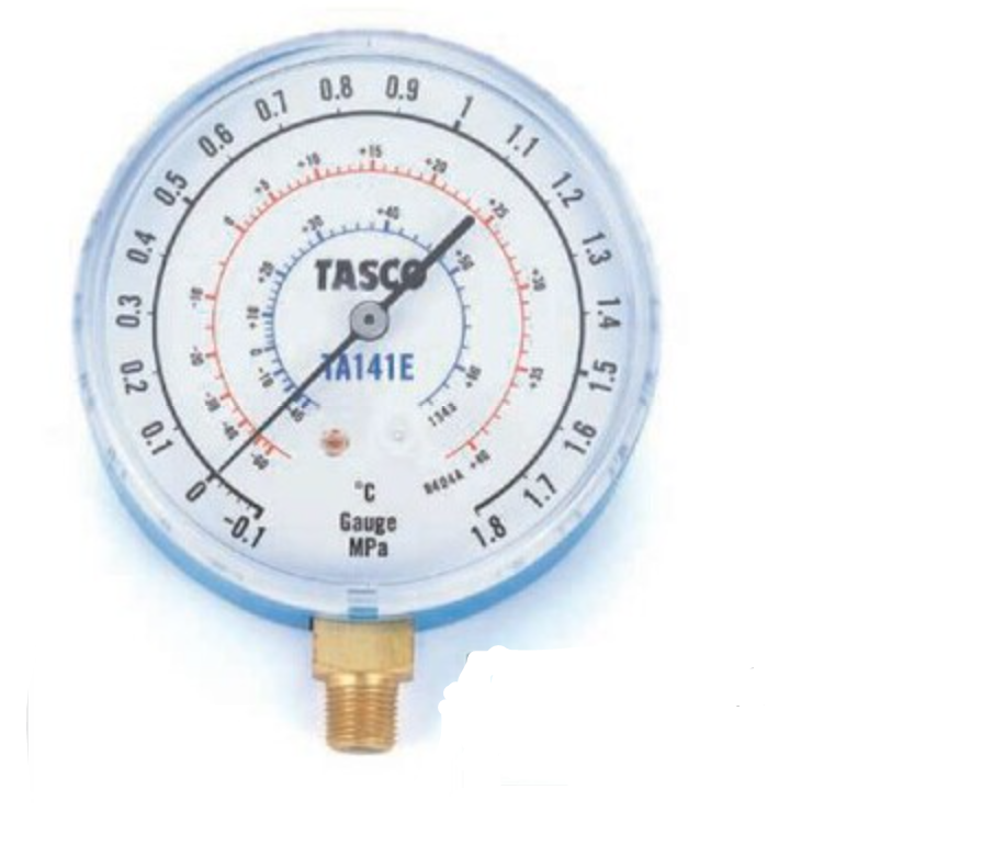 タスコ　R134a、R404A用高精度圧力計/連成計　TA141E